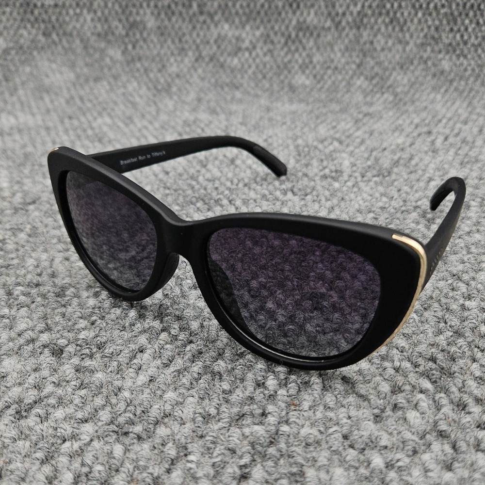 Goodr Women's Black Sunglasses Breakfast Run to Tiffany's Cat Eye Polarized